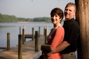 Ken and Anne by the lake