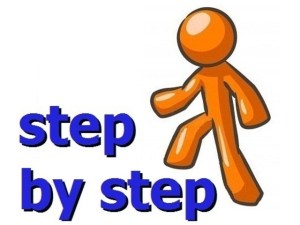 step by step
