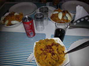 Ken's food table this week. 