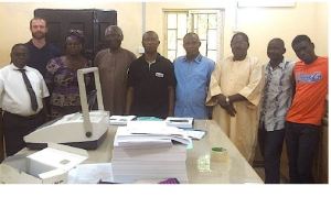 David Lin and his Nigerian Team