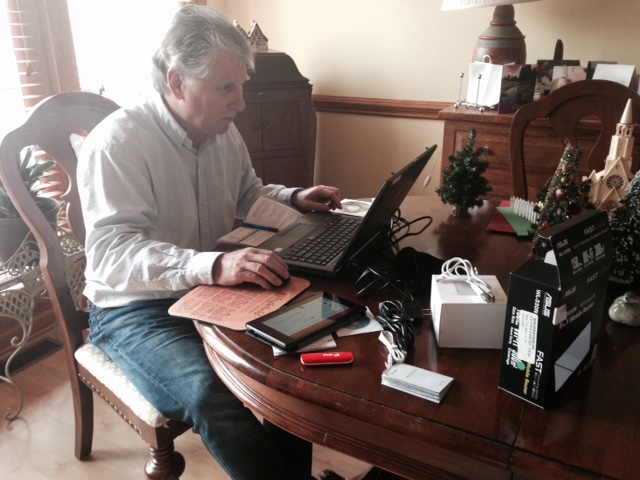 Yes, those are Christmas decorations I'm putting away! 